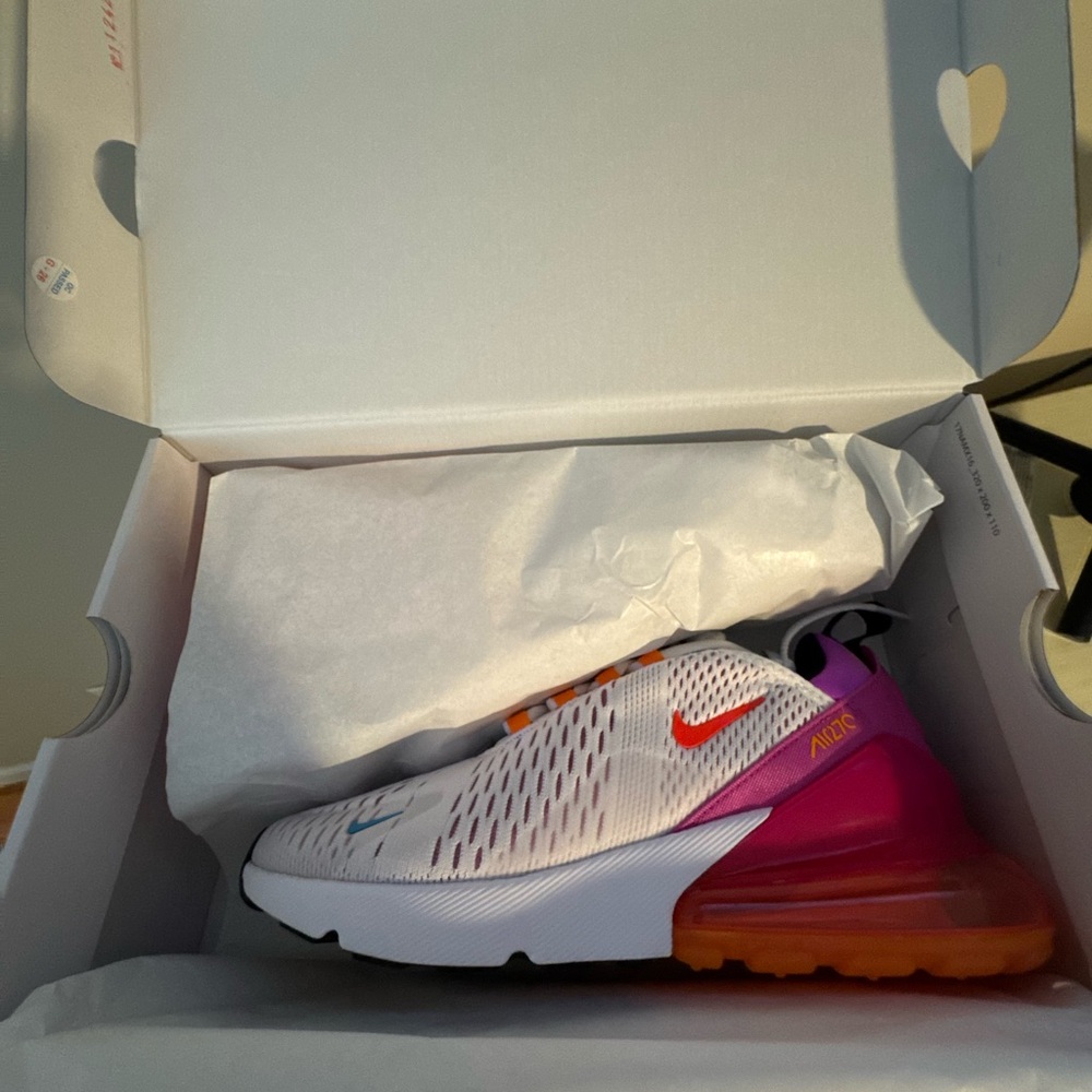 Nike Air Max 270 White Multicolor Sneakers